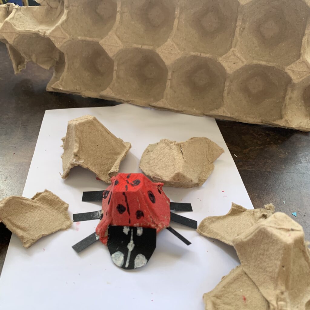 Exploring the Magic of Insects with Recycled Egg Carton Sculptures ...