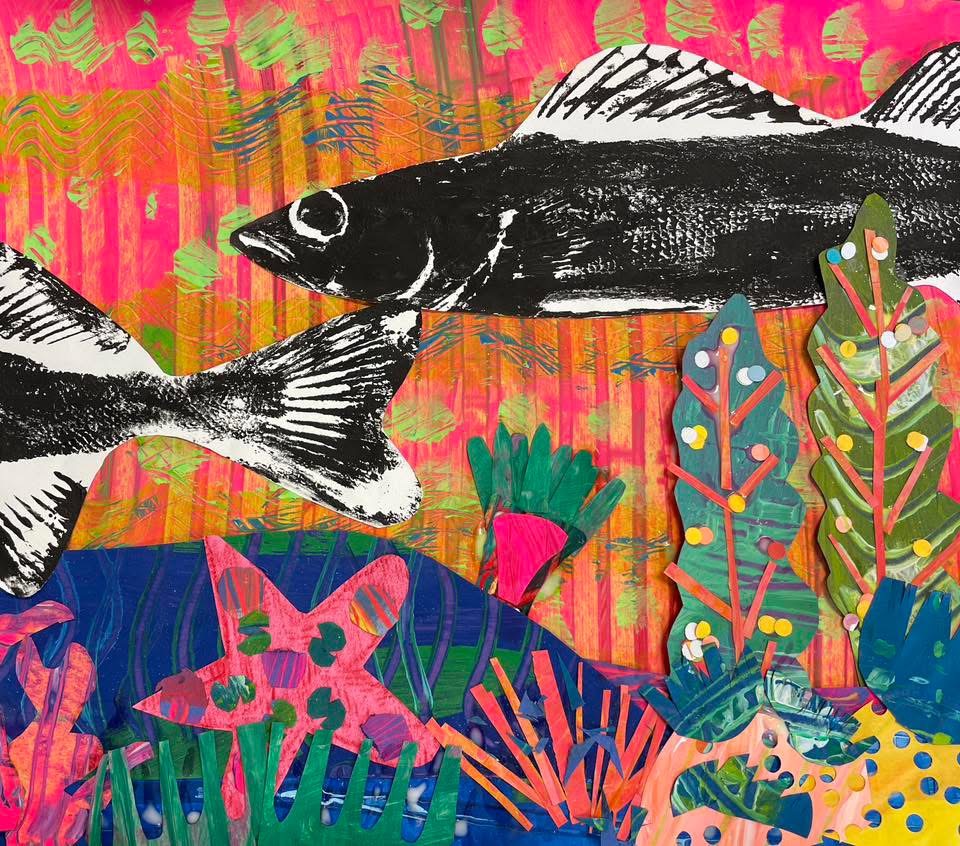 Gyotaku Fish Printing with Elementary Students: Blending Art, Nature, and Culture
